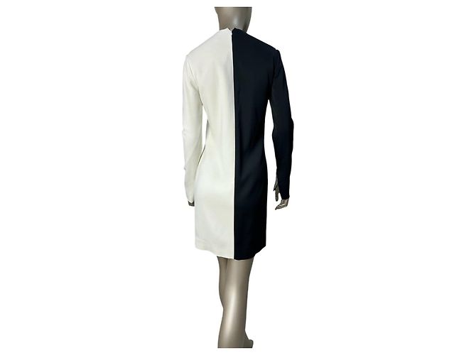 Céline Abito Mini Nero Bianco Raffinato Celine Taglia 40 Usato - vista 2