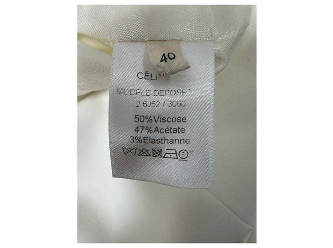 Céline Abito Mini Nero Bianco Raffinato Celine Taglia 40 Usato - vista 3