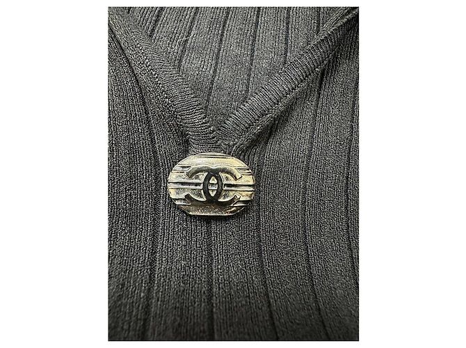 Top de punto conciso con mangas acampanadas Chanel Talla 40 Pre-owned - vista 5