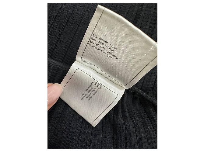 Top de punto conciso con mangas acampanadas Chanel Talla 40 Pre-owned - vista 6