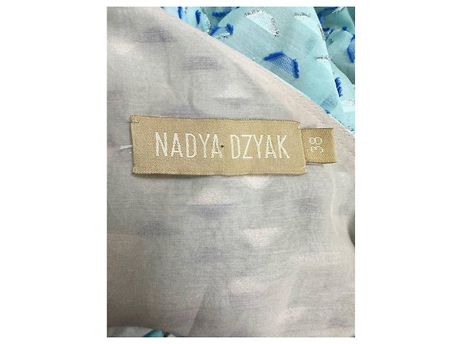 Autre Marque Mini-Kleid mit Türkisem Schleifen-Dekor Nadya Dzyak Größe 38 Gebraucht - Ansicht 4