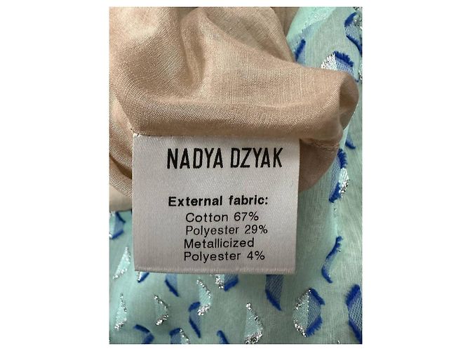 Autre Marque Mini-Kleid mit Türkisem Schleifen-Dekor Nadya Dzyak Größe 38 Gebraucht - Ansicht 5