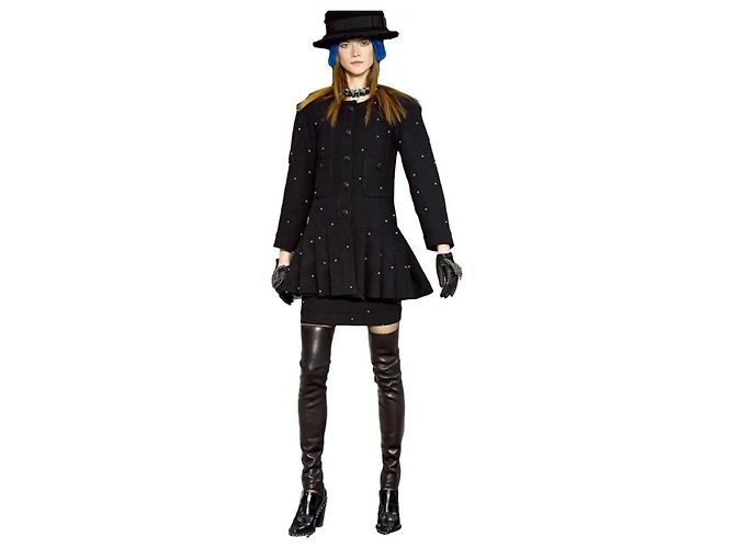 Timeless Falda Mini Chanel con adornos de cristal Talla 38 Pre-owned - vista 2