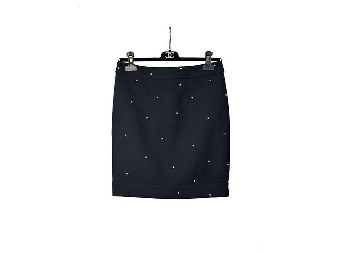 Timeless Falda Mini Chanel con adornos de cristal Talla 38 Pre-owned - vista 7