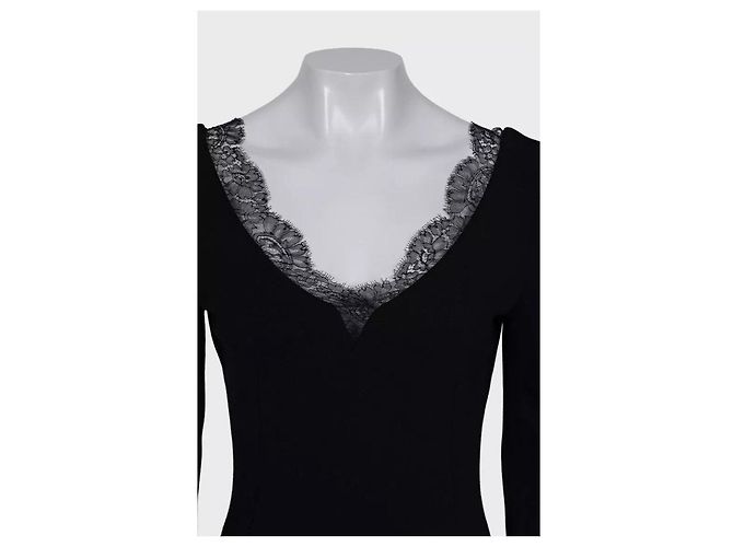 Schwarzes Spitzenkleid von Dolce & Gabbana - IT44 / L Gebraucht - Ansicht 4
