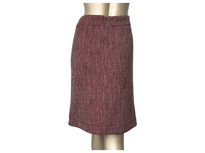 Timeless Falda de lana de tweed Chanel Talla 44 De segunda mano - vista 2
