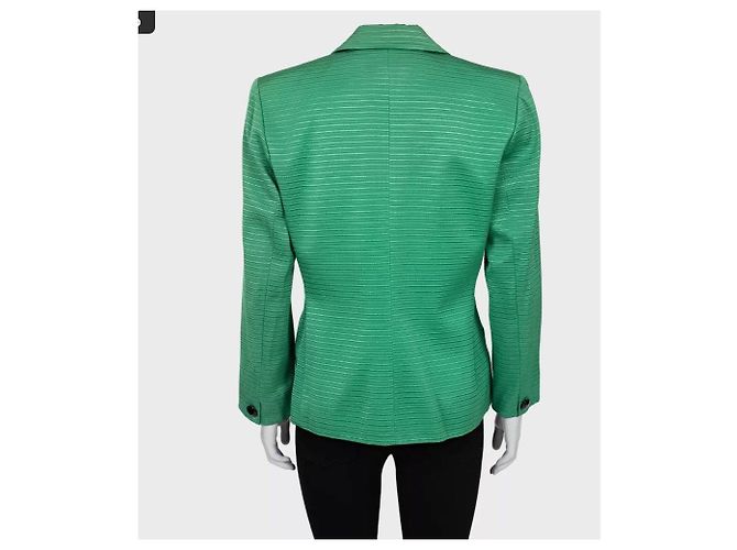 Saint Laurent Schicke Grüne Tailored Jacke - Größe XL  Gebraucht - Ansicht 3