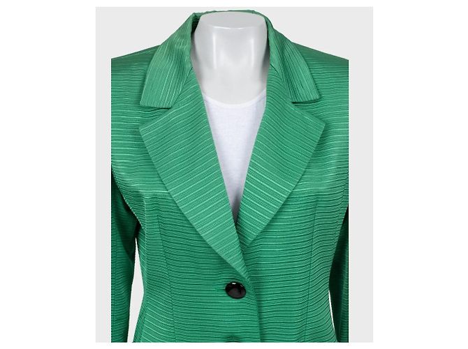 Saint Laurent Schicke Grüne Tailored Jacke - Größe XL  Gebraucht - Ansicht 4