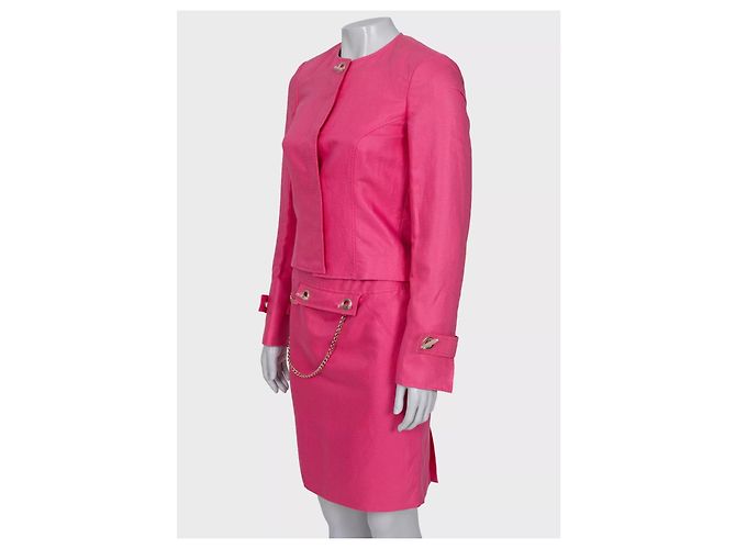 Conjunto de falda de algodón rosa Versace - Talla S De segunda mano - vista 2
