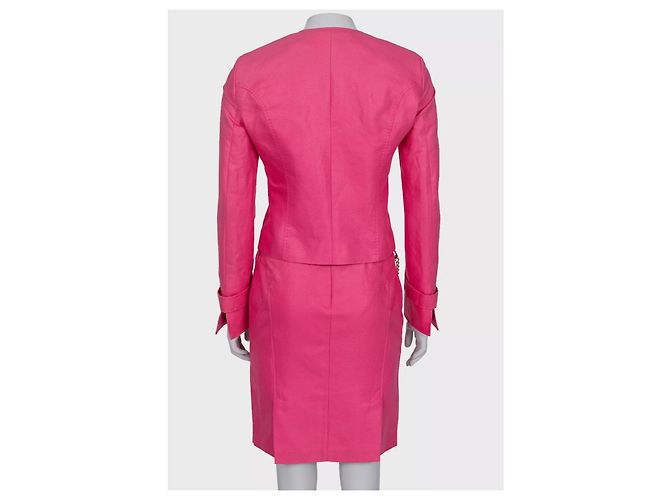 Conjunto de falda de algodón rosa Versace - Talla S De segunda mano - vista 3