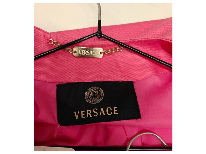 Conjunto de falda de algodón rosa Versace - Talla S De segunda mano - vista 6