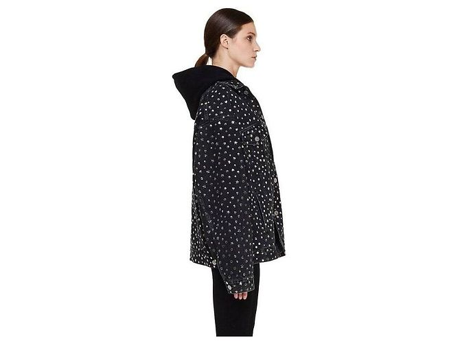 Graue Denim-Jacke von Balenciaga - Damen Größe 34 Gebraucht - Ansicht 10