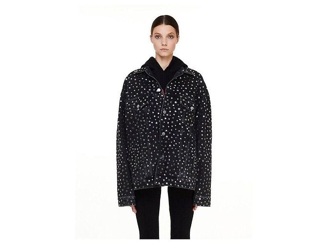 Graue Denim-Jacke von Balenciaga - Damen Größe 34 Gebraucht - Ansicht 7