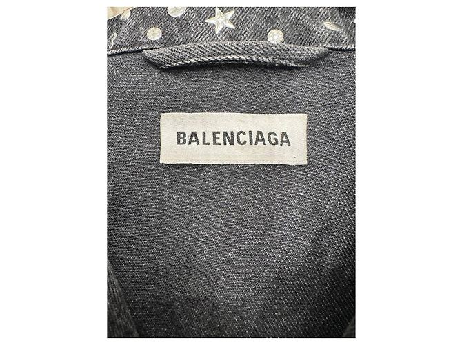 Graue Denim-Jacke von Balenciaga - Damen Größe 34 Gebraucht - Ansicht 9