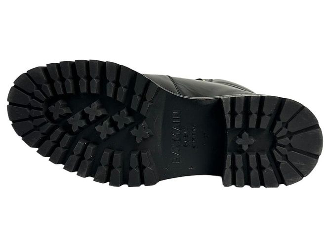 Stivali con zip Balmain Black Army Ranger Taglia 37 Usati - vista 6