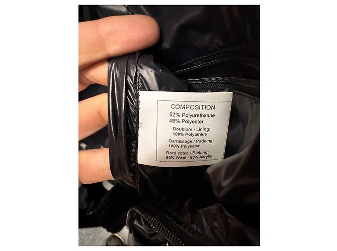 Chanel Fall 2011 Black Polyurethane Fitted Jacket FR40 Pre-owned - view 5