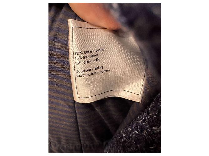Timeless Chanel Blue Wool  Fall 2012 Collection  Coat SzFR40 Pre-owned - view 5