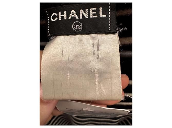 Timeless Chanel gestreifter Kurzflor-Strickpullover - Größe S gebraucht - Ansicht 5