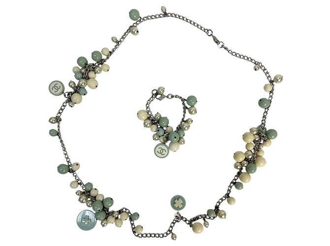 Set di gioielli pastello Chanel composto da collana e bracciale - vista 5