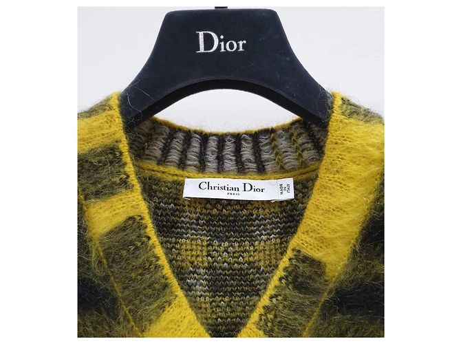 Christian Dior 2022 Karomuster Mohair-Pullover - Größe 36 - Gebraucht - Ansicht 2