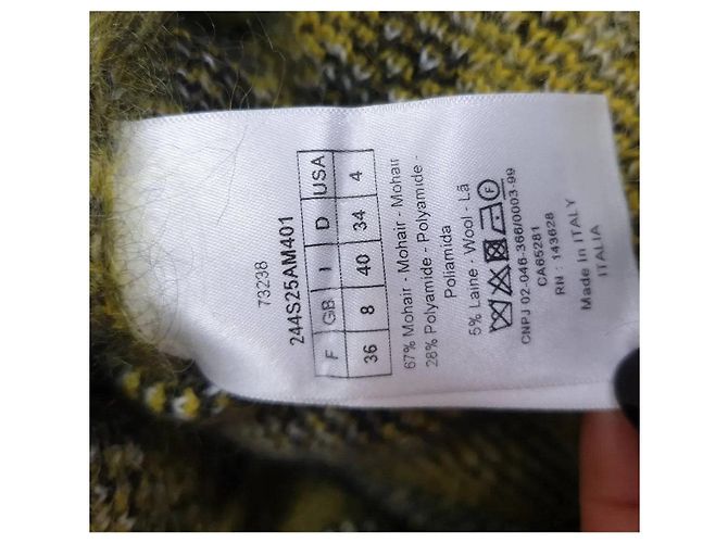 Christian Dior 2022 Karomuster Mohair-Pullover - Größe 36 - Gebraucht - Ansicht 4