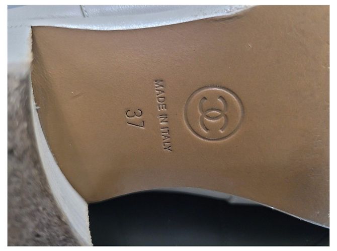Botines de cuero beige Chanel Paris-Dallas - Talla 37 Usado - vista 14