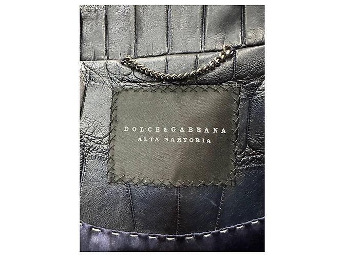 Gebrauchte Navy-Jacke von Dolce & Gabbana Alta Sartoria - Ansicht 9