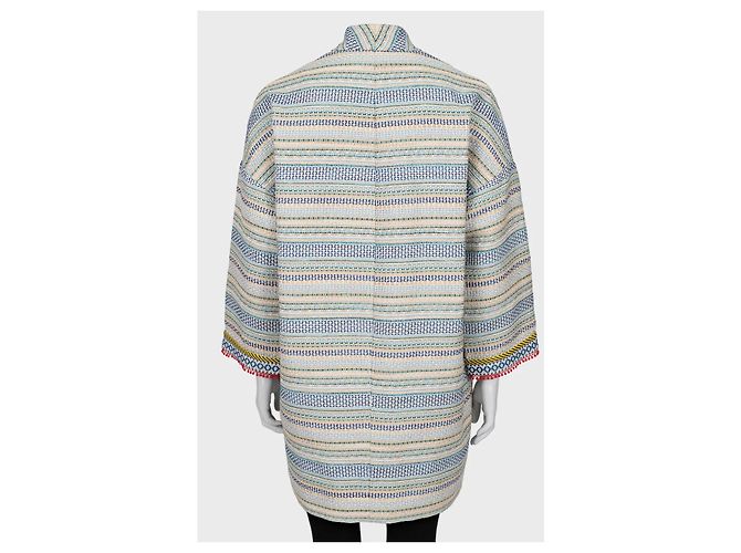 Autre Marque Abrigo de rayas de doble botonadura Max Mara Weekend - Talla S de segunda mano - vista 3