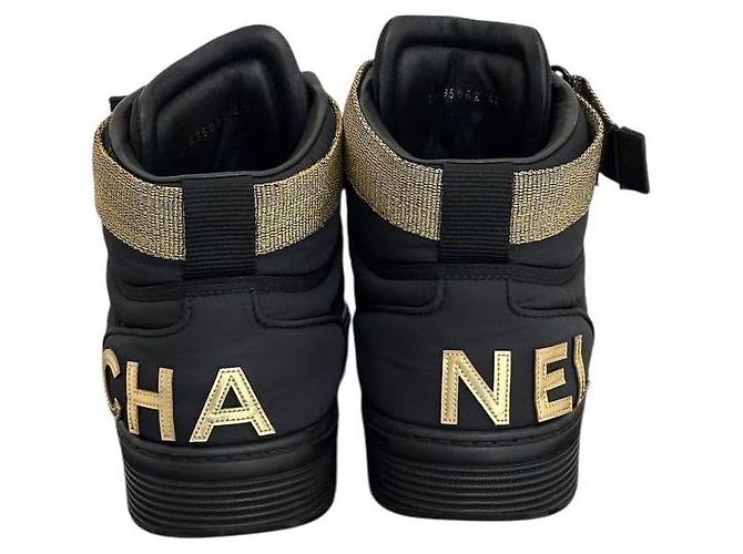 Baskets en nylon avec logo CC entrelacé de Chanel - Taille 40 - D'occasion - vue 4