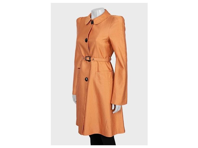 Abrigo trench naranja con cinturón Roberto Cavalli - Talla M De segunda mano - vista 5