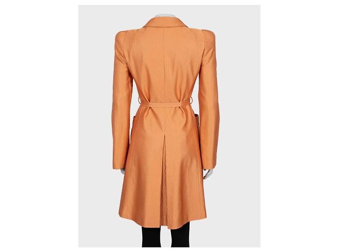 Abrigo trench naranja con cinturón Roberto Cavalli - Talla M De segunda mano - vista 6