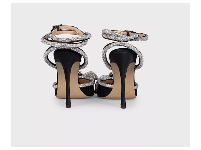 Mach & Mach Slingback Neri con Strass - EU 39 Usati - vista 4