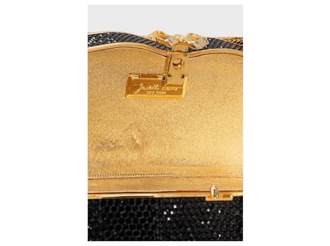 Borsa da sera usata con decorazioni in cristallo nero Judith Leiber - vista 4