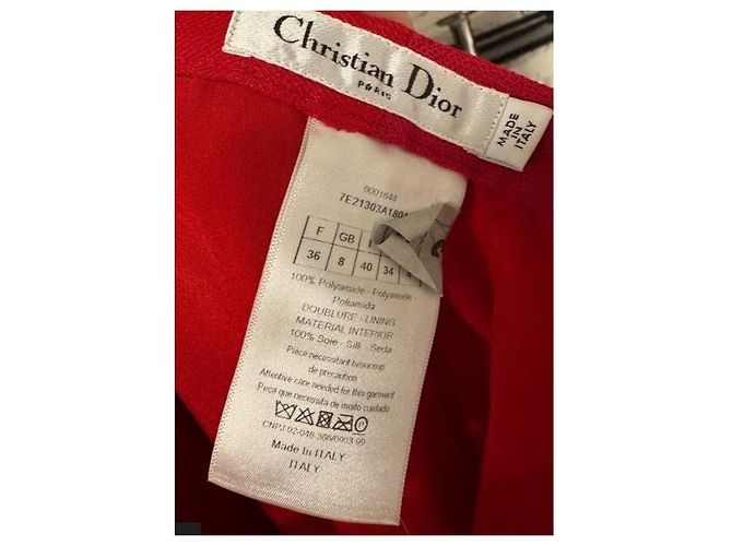 Rote Tüllrock von Christian Dior mit Seidenfutter - Größe 36/S Gebraucht - Ansicht 5