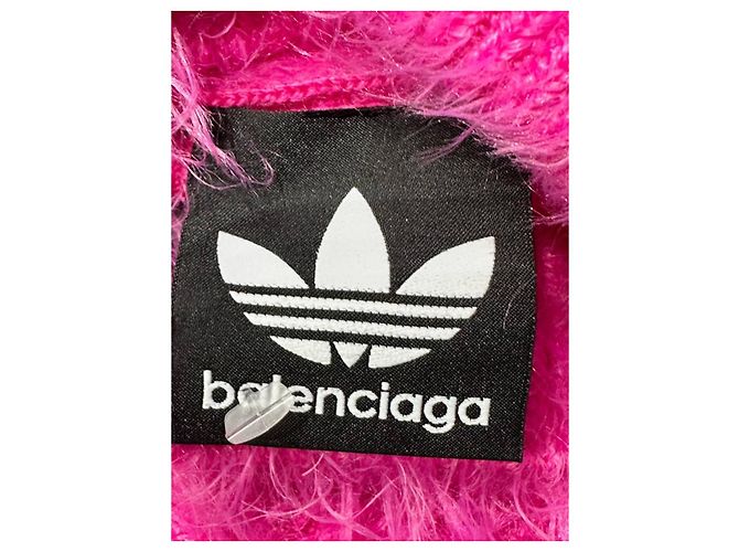 Balenciaga Helles Pink Strick Tunika Pullover mit hohem Kragen Größe L Gebraucht - Ansicht 5