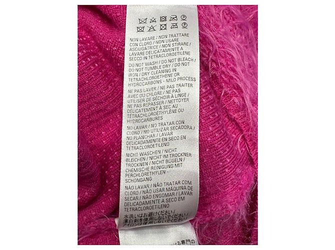 Balenciaga Helles Pink Strick Tunika Pullover mit hohem Kragen Größe L Gebraucht - Ansicht 7