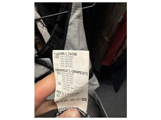 Roberto Cavalli Schwarz & Weiß Spitzen-Wollmischung Kleid Größe 42/M Gebraucht - Ansicht 6