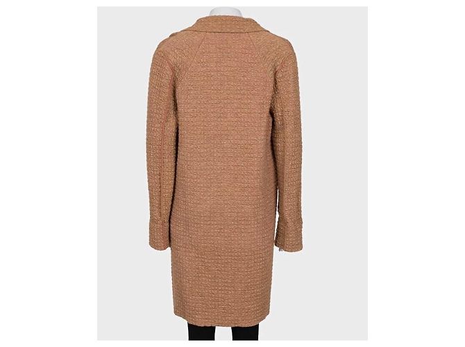 Sonia Rykiel brauner gemischter Strick-Cardigan mit Knöpfen, Größe S gebraucht - Ansicht 3