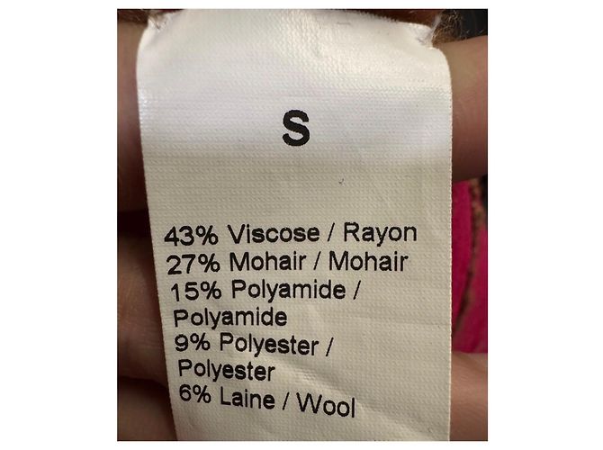 Sonia Rykiel brauner gemischter Strick-Cardigan mit Knöpfen, Größe S gebraucht - Ansicht 5