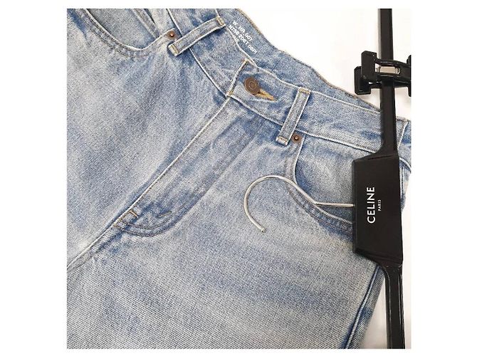 Céline Jeans anchos azules Celine Talla 26 de segunda mano - vista 6