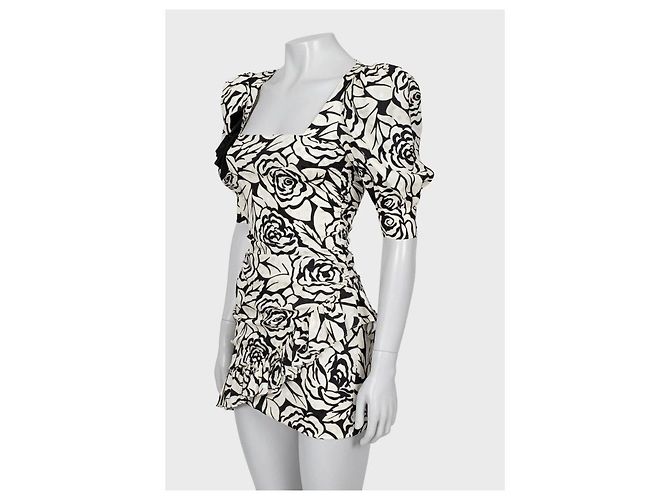 Alessandra Rich Seidenblumen-Minikleid - IT38 / XS Gebraucht - Ansicht 2