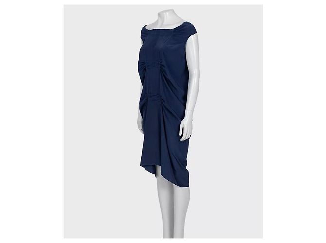 Saint Laurent Blaues Gerade Lockeres Kleid - XL Gebraucht - Ansicht 2