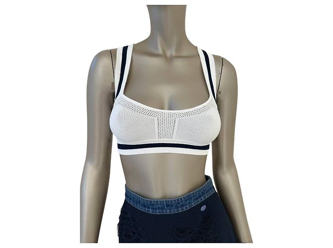 Chanel Woll-Bra-Top-Cardigan-Set Größe 34/36 gebraucht - Ansicht 2
