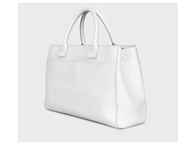 Borsa tote in pelle bianca Chanel Neo Executive usata - vista 2