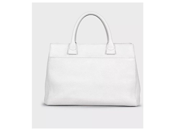 Borsa tote in pelle bianca Chanel Neo Executive usata - vista 3