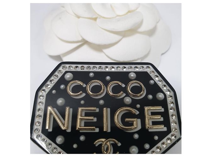 Spilla Chanel Coco Neige Perle & Cristalli Usata - vista 2