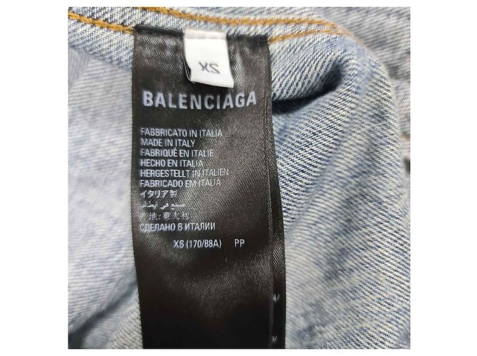 Everyday Oversized Denim-Jacke mit Balenciaga-Logo - XS Gebraucht - Ansicht 4