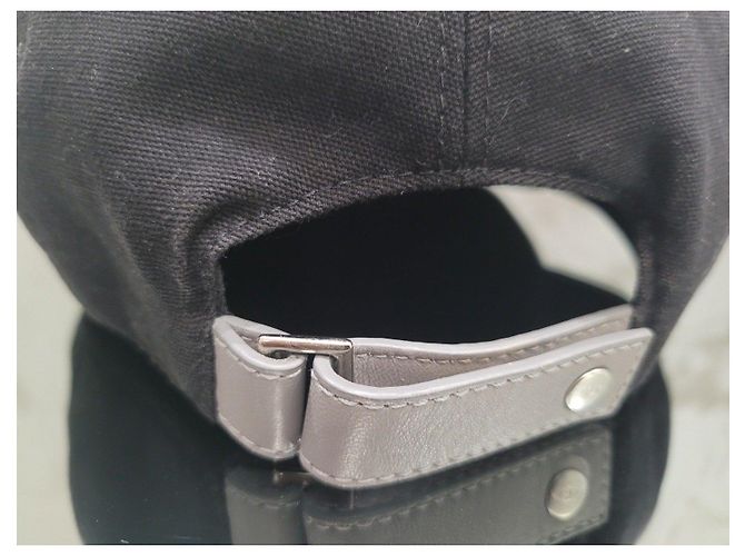 Schwarze Baumwoll-Baseballmütze mit Dior-Logo-Print - Größe S - Gebraucht - Ansicht 3