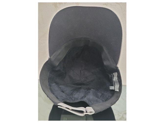 Schwarze Baumwoll-Baseballmütze mit Dior-Logo-Print - Größe S - Gebraucht - Ansicht 6