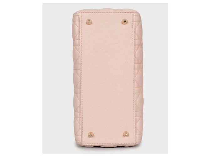 Christian Dior Lady Dior Medium rosa Lederhandtasche gebraucht - Ansicht 4